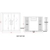 Sauna soba Nero - kanadski Hemlock 1800x1500x1900 za 3 osobe sa rasvetom WJT-I002